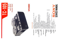 Sony TC-105 - Service Manual 